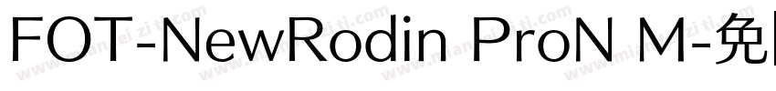 FOT-NewRodin ProN M字体转换